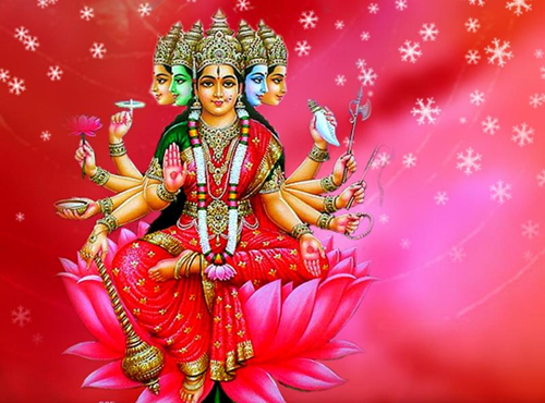 Information on Sri Gayatri Devi Ashtottara Sata Namavali 108 Names of Goddess Gayatri Devi teluguone devotional
